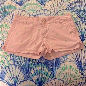LAST CALL!!!! pink Be Bop shorts with tropical palm trees